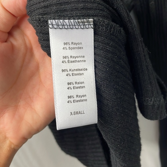 Project Social T x Urban Outfitters Black Long-sleeved Lace Up Top - Picture 5 of 5